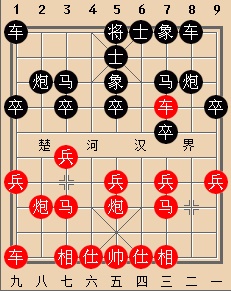 中炮对屏风马弃马局