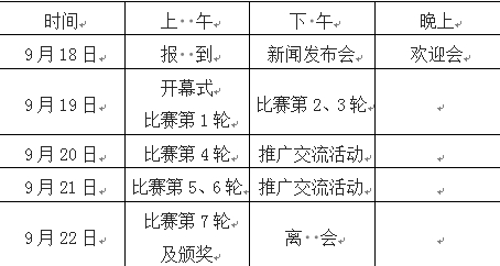 “一带一路”四川航空·熊猫之路杯2019全球象棋双人赛比赛时间